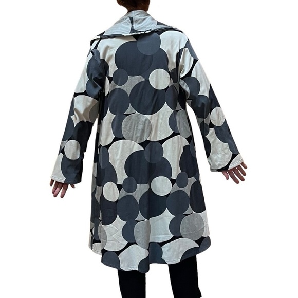 Bryn Walker Big Dot Print Open Front Art To Wear Lightweight Jacket Women Small - Picture 3 of 16